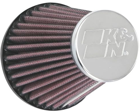 K&N Universal Clamp-On Air Filter: High Performance, Premium, Washable, Replacement Filter: Flange Diameter: 2.125 In, Filter Height: 4 In, Flange Length: 0.625 In, Shape: Round Tapered, RC-1920
