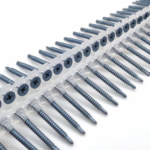 1.000 Magazinierte Schnellbauschrauben mit Bohrspitze 3,5 x 25 mm BLUEfast500