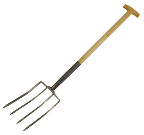 Xclou Garden Spatengabel Promo 341014, Dunggabel mit 4 Zinken, für alle Boden- und Gartenarbeiten, geeignet zum umgraben, ausheben, auflockern und Umsetzen von Erdreich, Gesamtlänge der Gabel: ca. 107 cm
