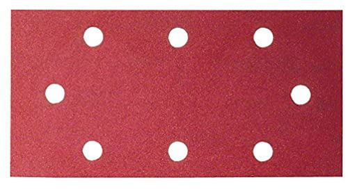 Bosch 2609256B04 DIY Schleifblatt 93 x 230 mm, G120, 8 Löcher, gespannt (10)