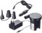 Jilong Elektro Luftpumpe 230V / 12V Luft-Kompressor 25 mbar elektrische Pumpe mit 3 Adaptern
