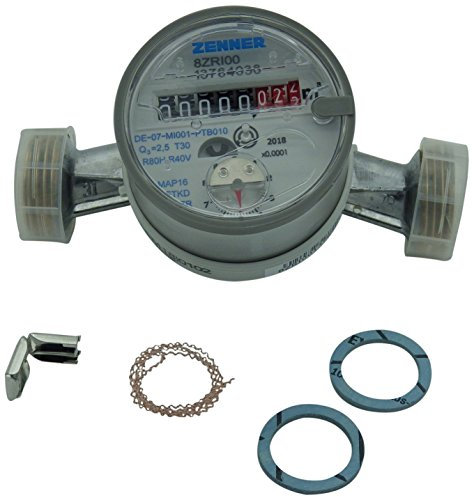 Einstrahl-Wasserzähler ETKD-M für Kaltwasser, Baulänge 130 mm, geeicht 2025