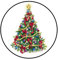 Christmas Tree Edible Wafer Paper 7 Inch Cake Topper/Decorations