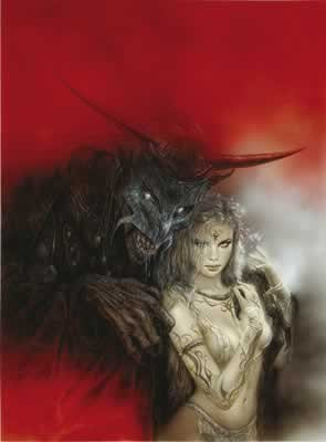 Luis Royo – Girl With Devil N ° 28 – 50 x 70 cm zeigt/Poster