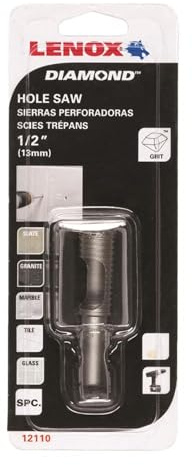 LENOX Tools Scie cloche diamantée, grain de diamant, 12,7 mm (121108DGDS)