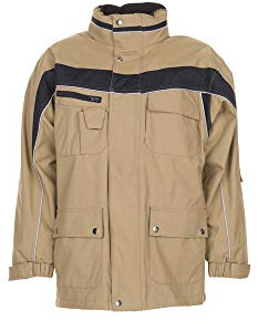 Planam 2574044 Plaline Allwetterjacke, Sand/Schwarz, Größe S
