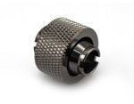 XSPC 1/4 Thread Compression Fitting for 3/8 ID - 1/2 OD Tubing : Black Chrome