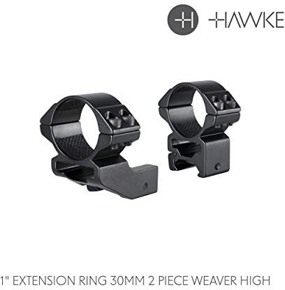 EXTENSION RING MOUNTS 22126 Weaver, 30mm Diameter, 1 Inch Extension