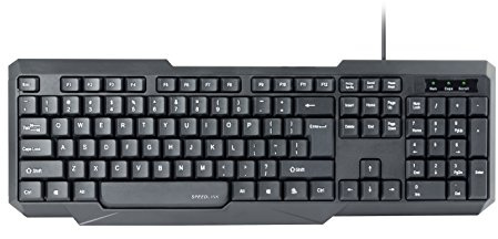 Speedlink SCRIPSI Keyboard - Tastatur mit Plug & Play Funktion, IT Layout, schwarz