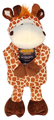 WildLife Warmers. Hot Water bottle with Soft cover. (Giraffe)