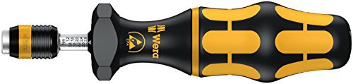 Wera 7446 Kraftform ESD einstellbare Drehmomentschraubendreher mit Rapidaptor Schnellwechselfutter, 1/4 Zoll, 11,0 - 29,0 in. lbs., Wera 05074734001