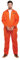 HENBRANDT Adult Men’s Orange Prison Jumpsuit Fancy Dress Costume Convict Boiler Suit Prisoner Overalls Jail Jump Suit Dress Up Outfit Mens Fancy Dress Costume (Standard)