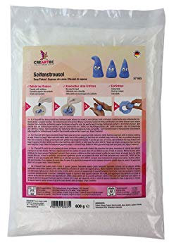 CREARTEC Seifenstreusel - zum Modellieren von individuellen Seifen - Seifenknete - Schwimmseifen - 600g - Made in Germany