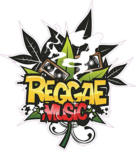 NetSpares 1 x Aufkleber Reggae Music Bob Marley Party DJ Club Disco Sticker Shocker Fun