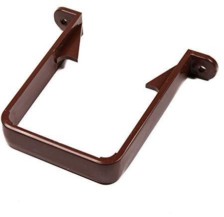 65mm Drain Pipe Down Pipe Rainwater Clip Square Brown Stand Off