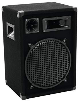 OMNITRONIC DX-1222 3-Wege Box 600 W | Robuste Full-Range-Box mit 12 Tieftöner und 600 Watt Leistung | 1 Stück
