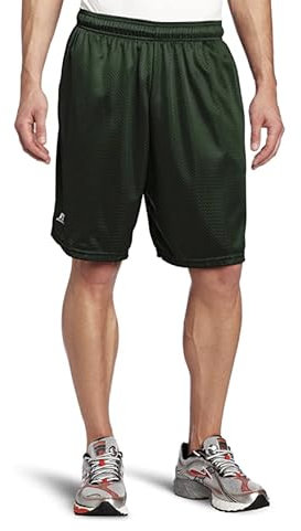 Russell Athletic Herren Mesh Pocket Short Kurz, dunkelgrün, XXL