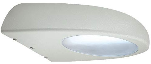 GLOBO Wandleuchte Außen Balkonleuchte Außenlampe Wandlampe Edelstahl, Glas Kunststoff, 1x E27 Fassung, BxTxH 19,5x22x8 cm