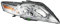 HELLA 1EB 354 996-021 Halogen-Hauptscheinwerfer- ECE - für Rechtsverkehr - vorne rechts