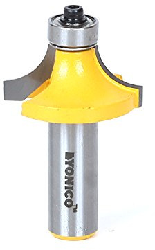 Yonico 13165 7/16-Inch Radius Round Over Edge Forming Router Bit 1/2-Inch Shank
