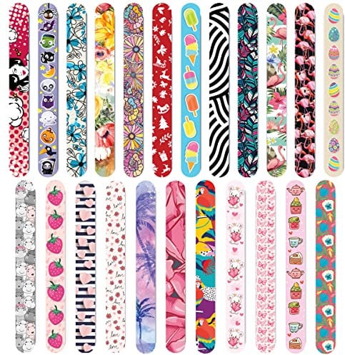 Lot de 23 limes à ongles 23 différents designs double face