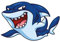Kleberio Selbstklebender Aufkleber Haifisch 30 x 20 cm wetterfest Autoaufkleber Wohnwagen Sticker Auto Motorrad Carravan