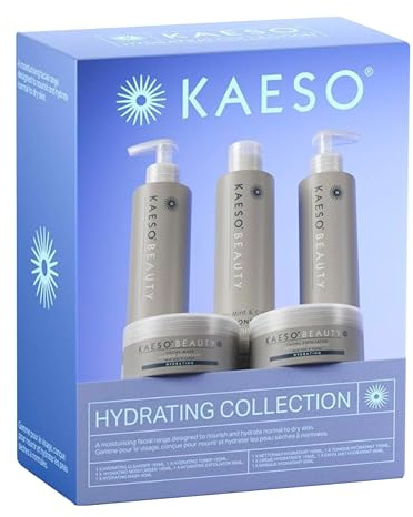 Kaeso Hydrating Facial Collection Kit – Complete Skincare Set | With Cleanser, Toner, Exfoliator, Mask & Moisturiser – Professional Hydration Routine