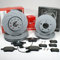 Zimmermann Sport Bremsscheiben 1LB,1KD Coat Z gelocht/Bremsen + Bremsbeläge für vorne + hinten