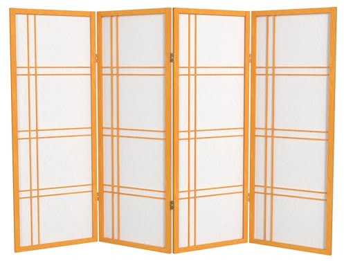Oriental Furniture Shoji Paravent Shoji, 122 cm, 4 Paneele