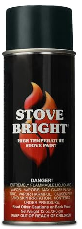 Stove Bright 6304 Stove Bright High Temperature Flat Black Stove Paint