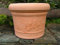 Pflanzkübel Palermo 35 cm mit Girlande Terracotta Optik Kunststoff