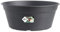 Elho Green Basics Bowl 33 - Vaso per Esterno - Ø 33.0 x H 13.9 cm - Nero/Living Black
