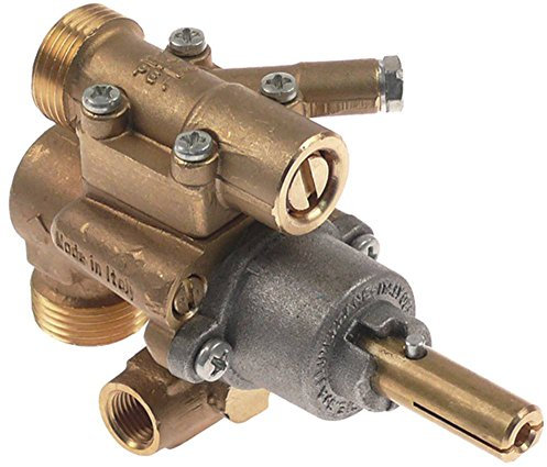 Angelo po Gas Rubinetto pel22 N/O per cucina a gas Gas ingresso M20 x 1,5 asse Ø 10 X 8 X 28 mm senza sicurezza