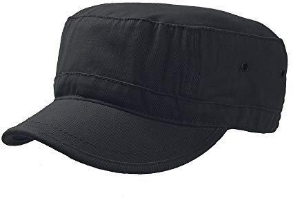 Atlantis Urban Military Cap Chino Cotton - Black - S/M