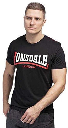 Lonsdale T-Shirt Two Tone schwarz S (UK XS)