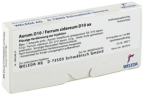 Aurum D 10/Ferrum Sidereum D 10 aa Ampullen