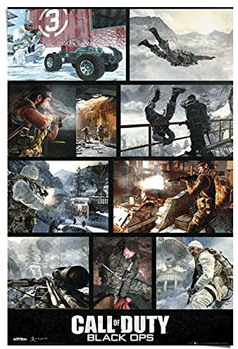 REINDERS Poster Call of Duty Black Ops - Querformat, Realistisch, Ungerahmt, 61 x 91.5 cm, Wandmontage, Heimbüro, Videospiel