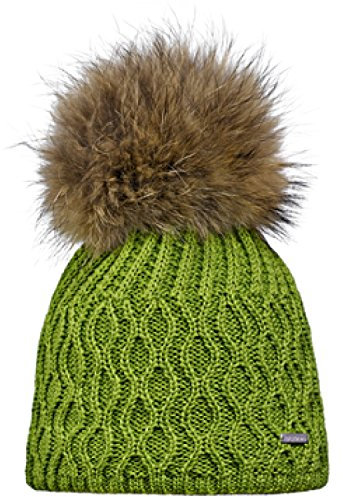 Stöhr Strickmütze Beanie ESIN Casual mit Fellbommel (Atlantis)