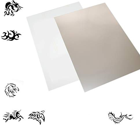 Mylar Schablonen Material 50 Stück A4 Folie Mylarfolie + 51 digitale Grafiken