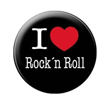 Magnetbutton - I Love Rock n Roll - Gr. ca. 5,7 cm - 16608