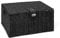 ARPAN Large Resin Woven Storage Basket Box With Lid & Lock - Black