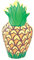Bristol Novelty IJ032 Aufblasbare Ananas, Mehrfarbig, Einheitsgröße