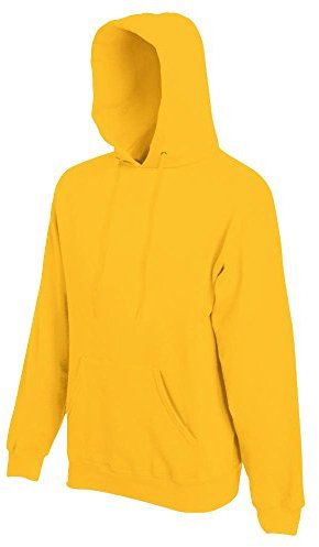 Fruit of the Loom Herren-Kapuzen-Sweatshirt Gr. L, sonnenblume