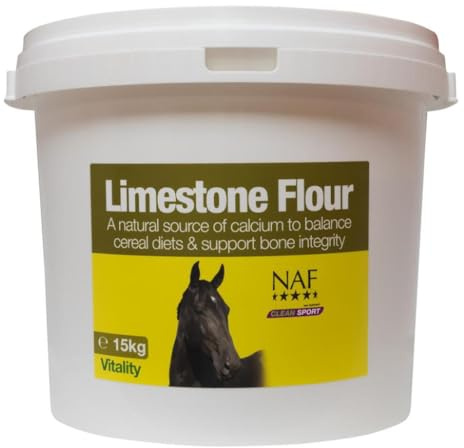 NAF Limestone Flour 15kg – Natural Source of Calcium for Horses – Supports Bone Development, Muscle Function & Balanced Nutrition – Ideal for High-Phosphorus Diets