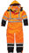 Dickies SA7000 ORNL Size Large Waterproof Hi Vis Safety Coverall - Orange/Navy Blue