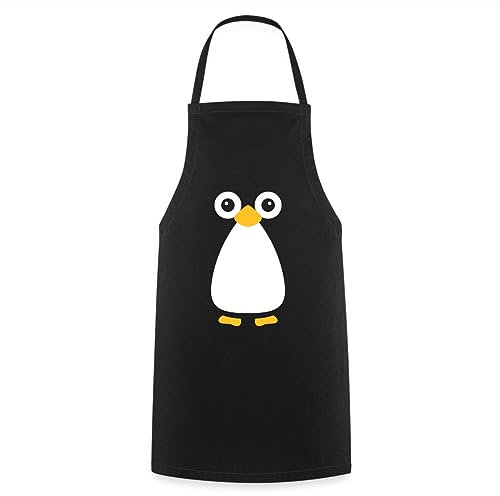 Spreadshirt Lustiger Pinguin Kochschürze, One size, Schwarz