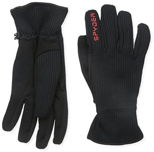 Spyder Herren Core Sweater Conduct Handschuhe, Größe M, Schwarz/Volcano