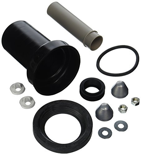 Geberit - Kit de raccordement Geberit pour toilettes suspendues, longueur 18,5 cm, avec joint annulaire : D90 mm, D1 = 45 mm, chromé mat (152.404.46.1)