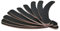 Cascove 10 Double Sided 100/180 Grit Boomerang Banana Curved Nail Files Emery Board Uk Dispatch