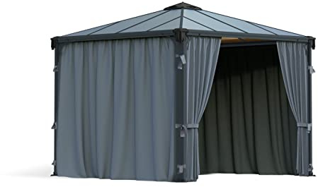 Canopia by Palram Set de Rideaux pour tonnelles Palermo 3x3 / 3.5x3.5/3.6x3.6 et Martinique 3x3.6